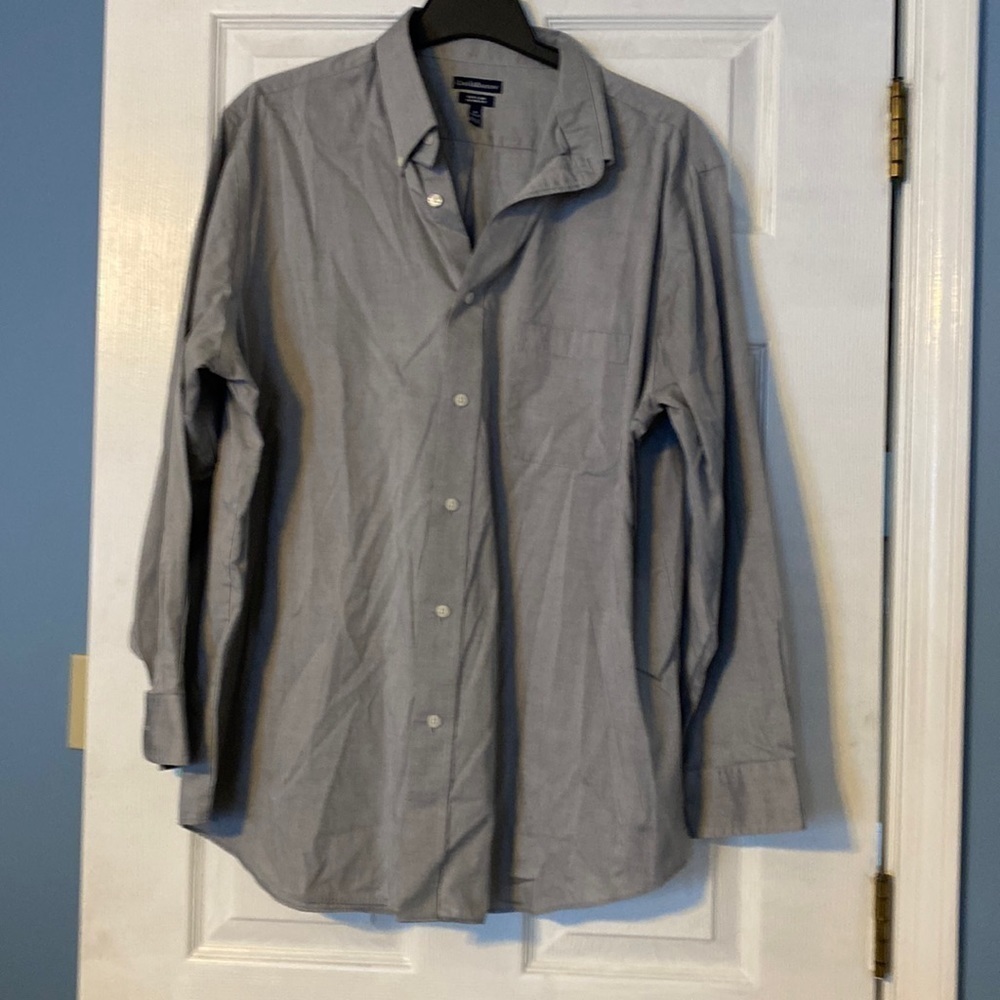 Croft & Barrow mens button down shirt; size 18, 34/35